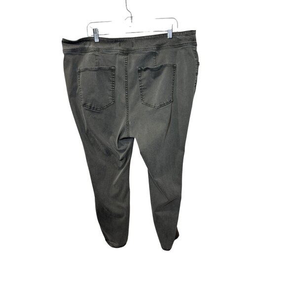 Lane Bryant Womens Plus Size 24 Olive Green Skinny Stretch Jeans W/ Button Fly C - Picture 4 of 6